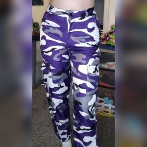 Purple camo pants